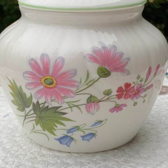 Vtg CROWN TRENT Sugar Jam Spice Jar Planter - Picture 3 of 11